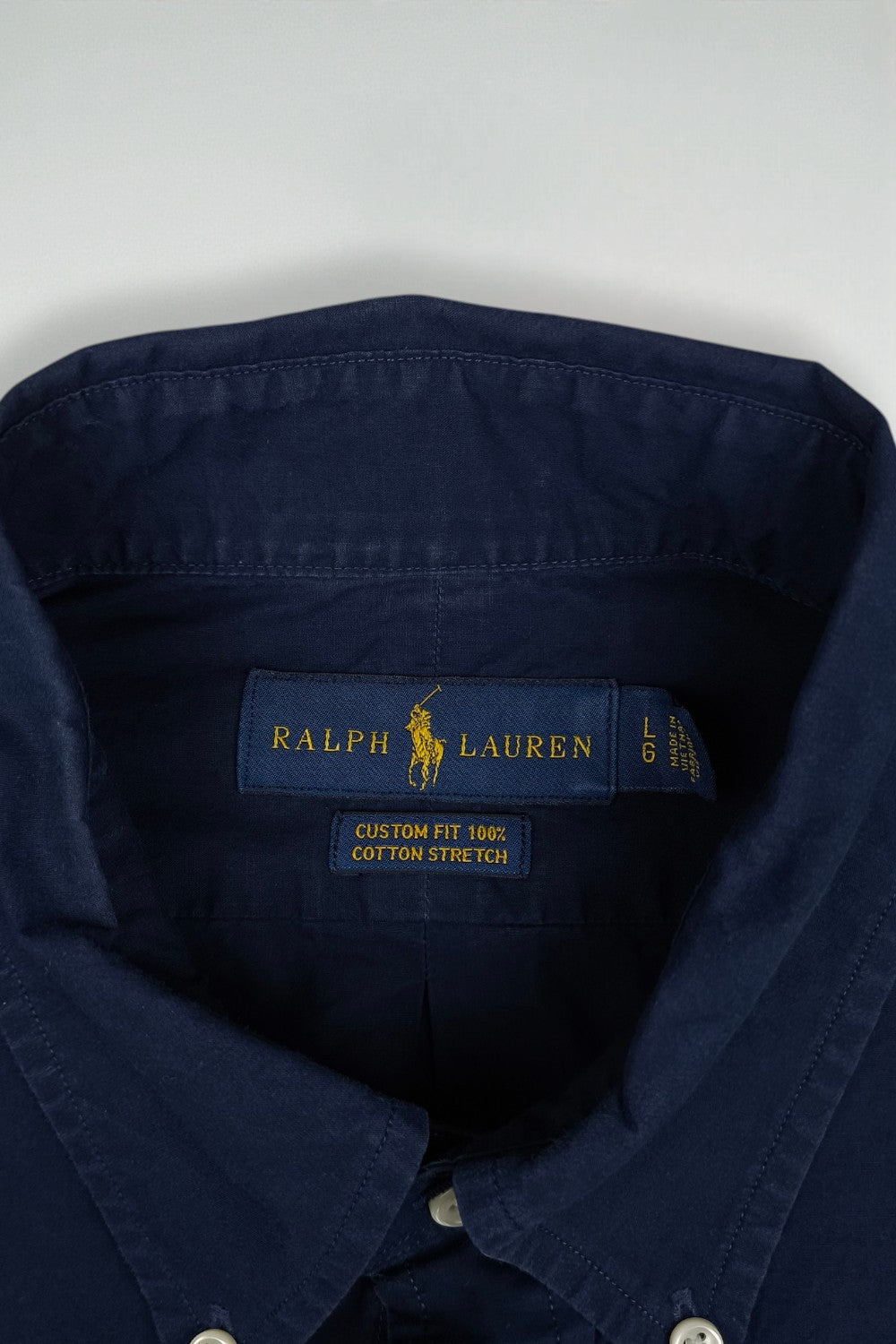 Vintage Polo Ralph Lauren Button Shirt Navy Blue | Classic Casual