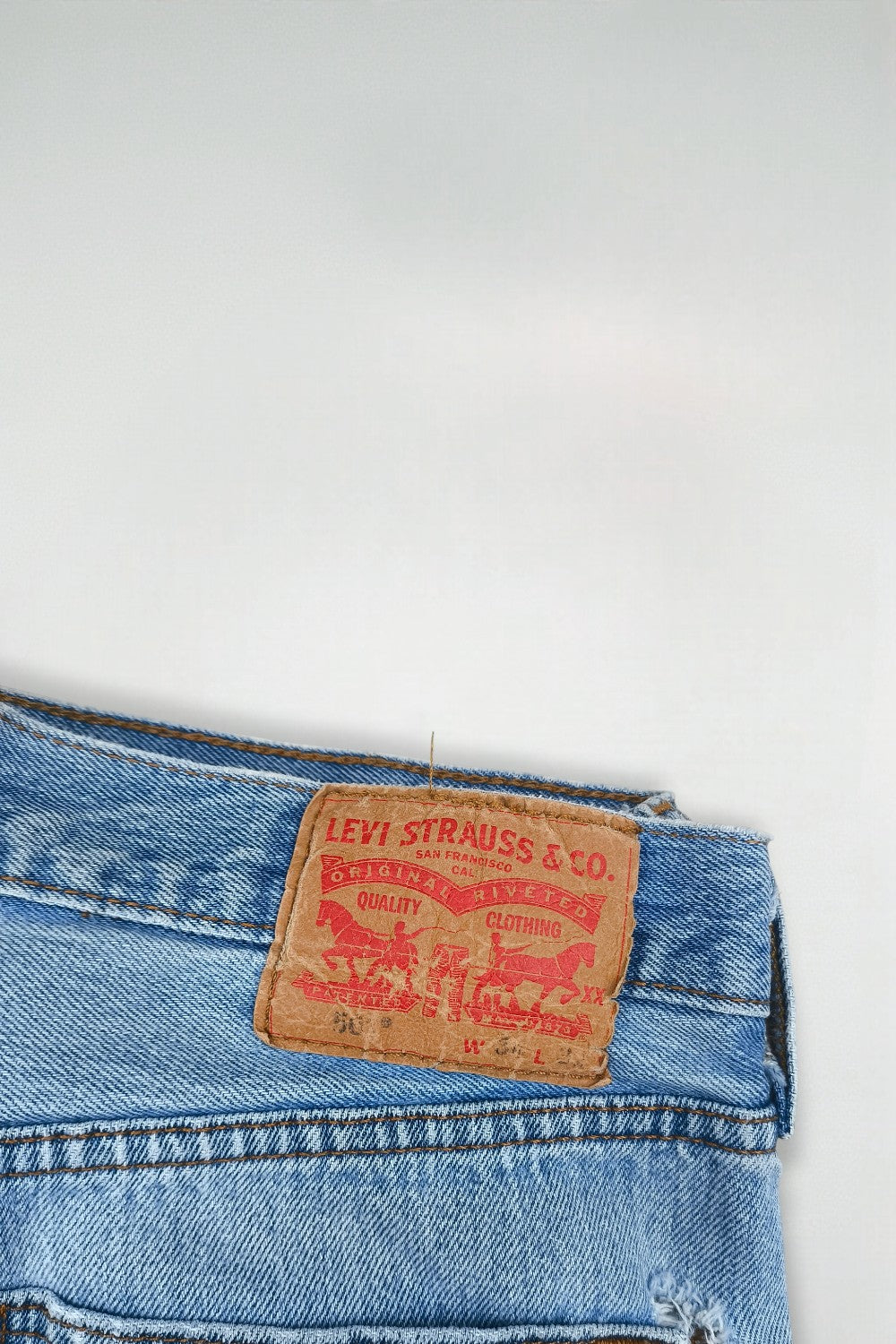 Rare Vintage Levi’s 501 Jeans Light Blue Denim Straight Leg | Classic Workwear