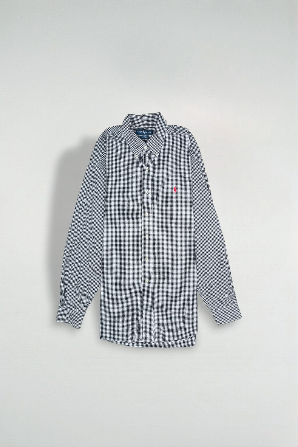 Vintage Polo Ralph Lauren Blake Shirt Checkered Black White XL