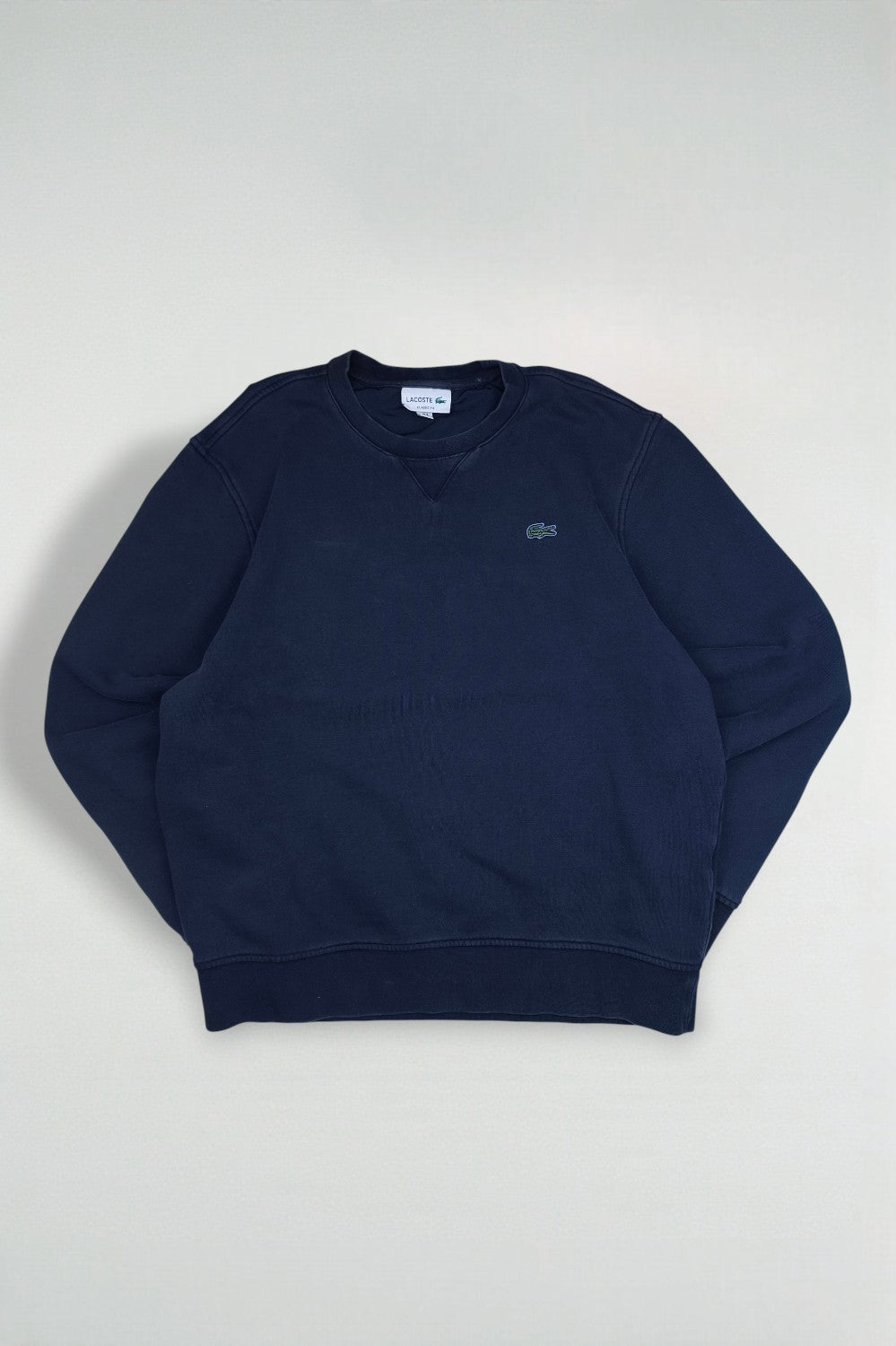 Vintage Lacoste Crewneck Sweatshirt Navy Blue | Classic Fit
