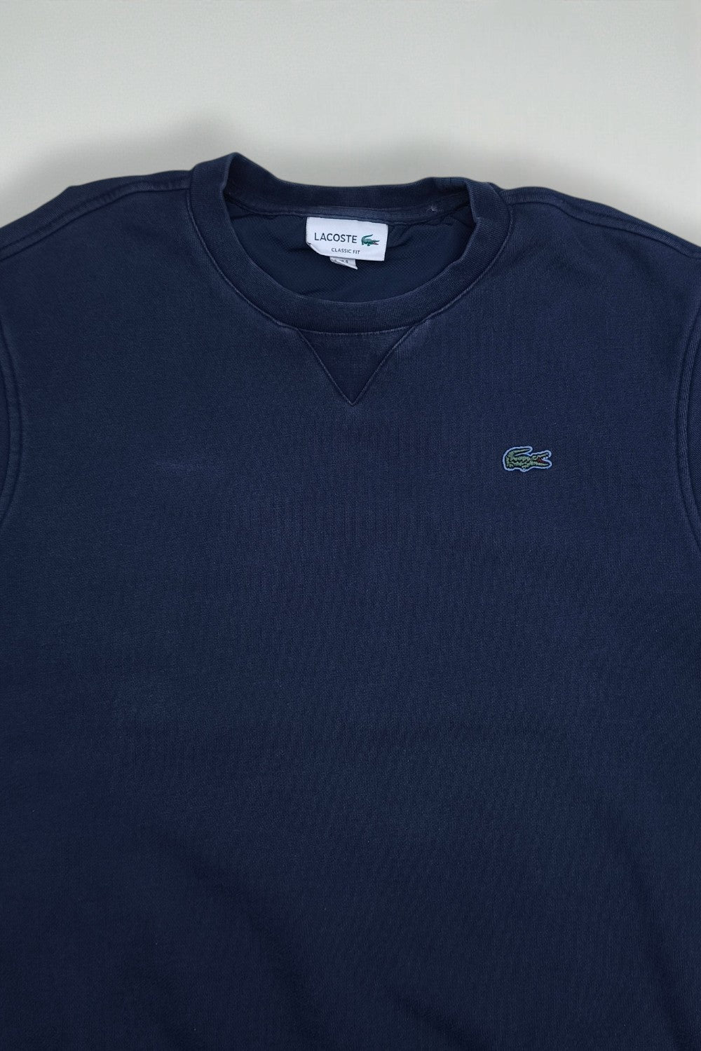 Vintage Lacoste Crewneck Sweatshirt Navy Blue | Classic Fit