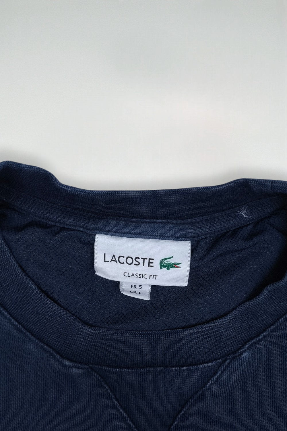 Vintage Lacoste Crewneck Sweatshirt Navy Blue | Classic Fit