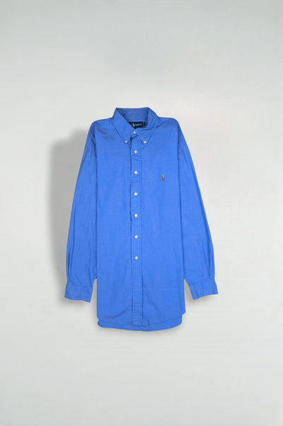 Vintage Polo Ralph Lauren Button Down Shirt Blue | Classic Oxford