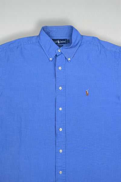 Vintage Polo Ralph Lauren Button Down Shirt Blue | Classic Oxford