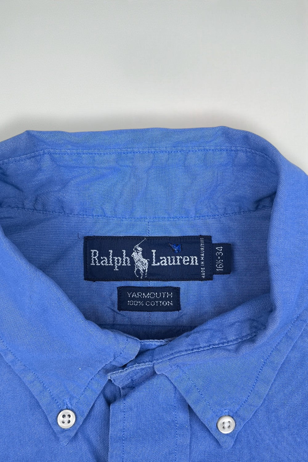Vintage Polo Ralph Lauren Button Down Shirt Blue | Classic Oxford