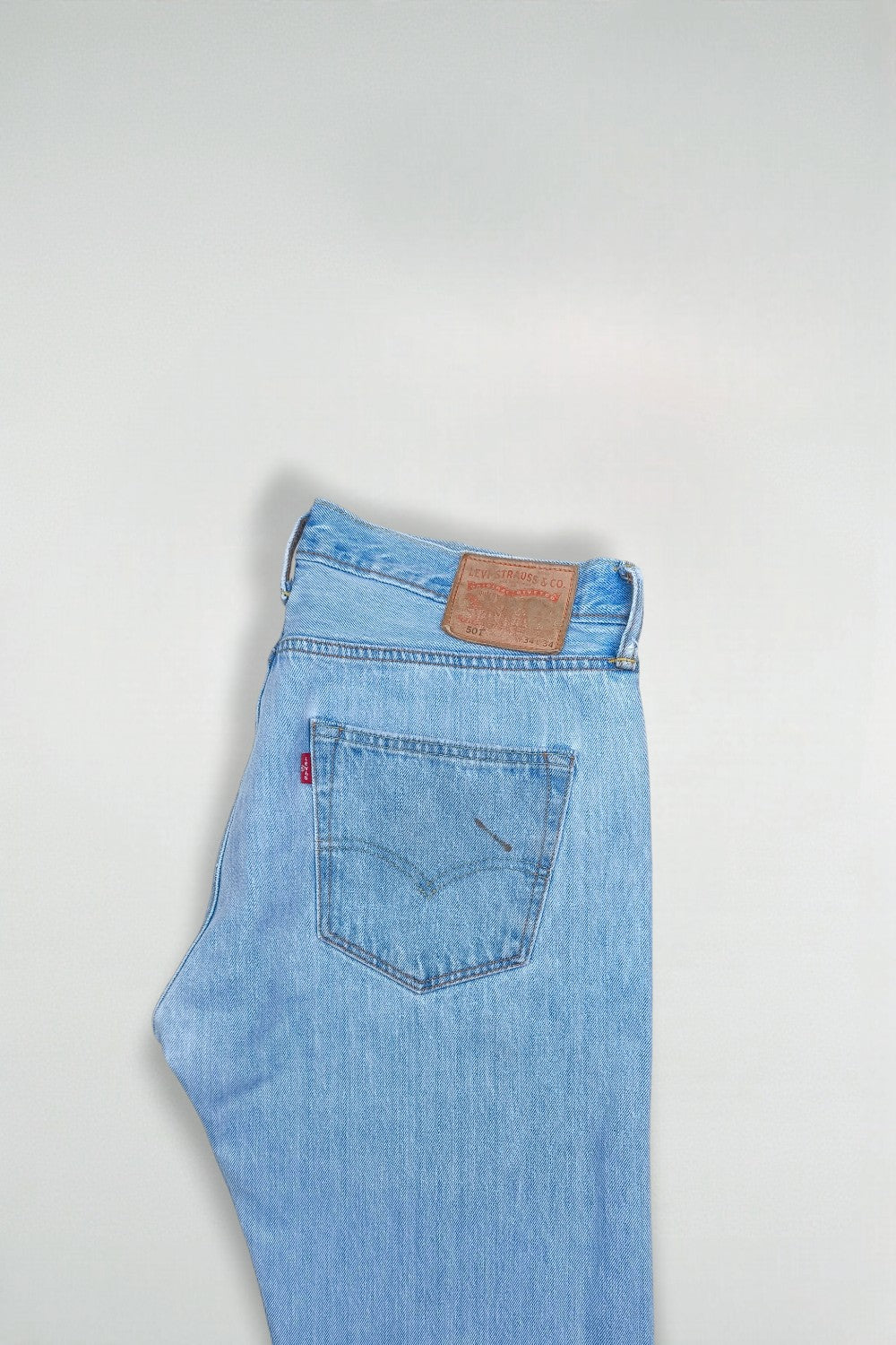 Rare Vintage Levi’s 501 XX Jeans Light Blue | Leather Patch Denim