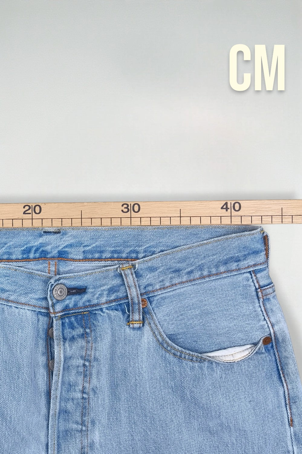 Rare Vintage Levi’s 501 XX Jeans Light Blue | Leather Patch Denim