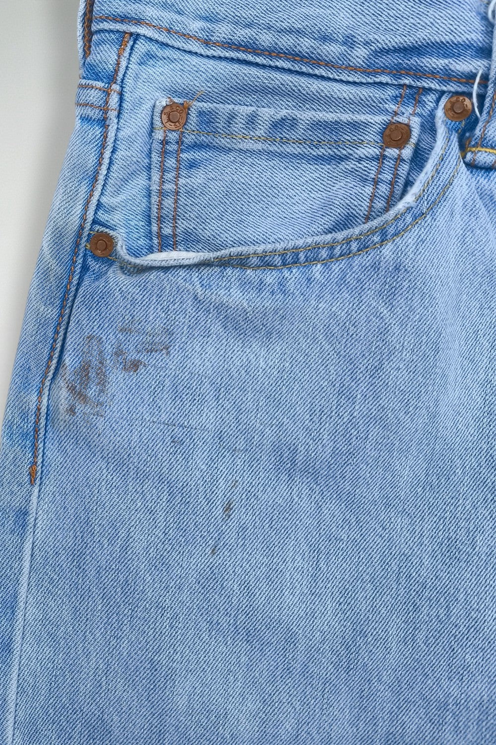 Rare Vintage Levi’s 501 XX Jeans Light Blue | Leather Patch Denim