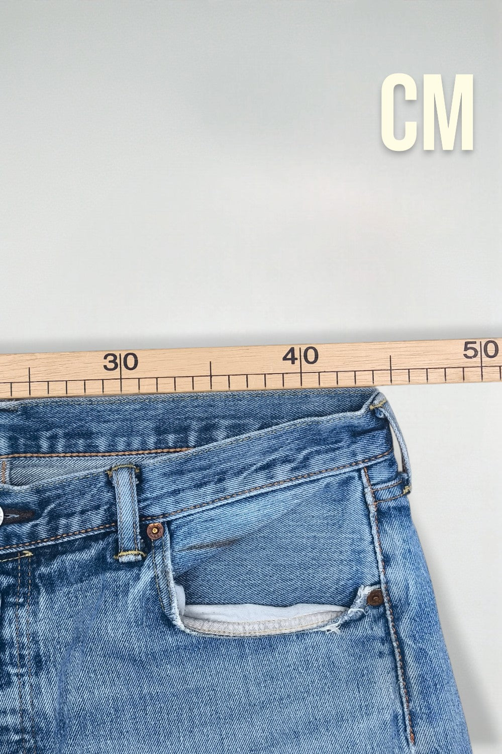 Vintage Levi’s 501 XX Jeans Light Blue Rare Leather Patch USA