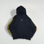 Vintage Adidas 3 Stripe Hoodie Navy Yellow Cotton Sweatshirt