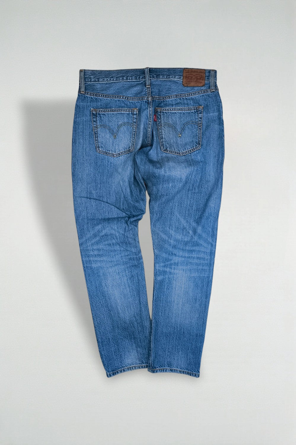 Vintage Levi’s 501 XX Jeans Distressed Blue Rare Leather Patch W28
