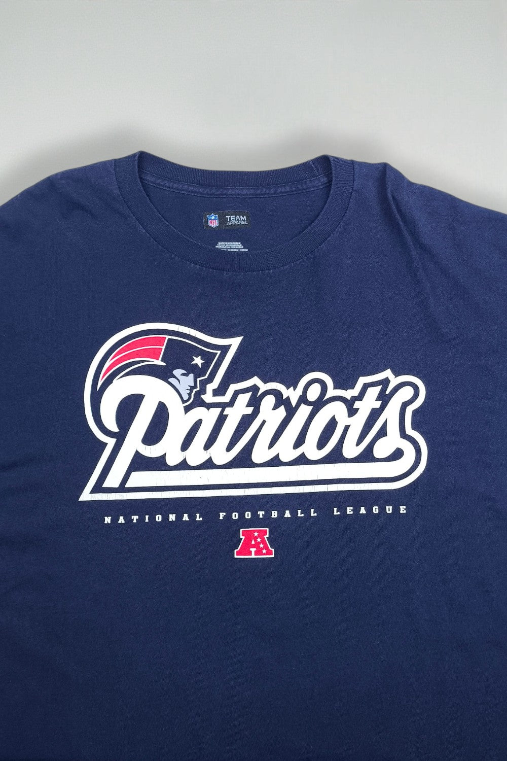Vintage NFL New England Patriots Long Sleeve Shirt Navy XL