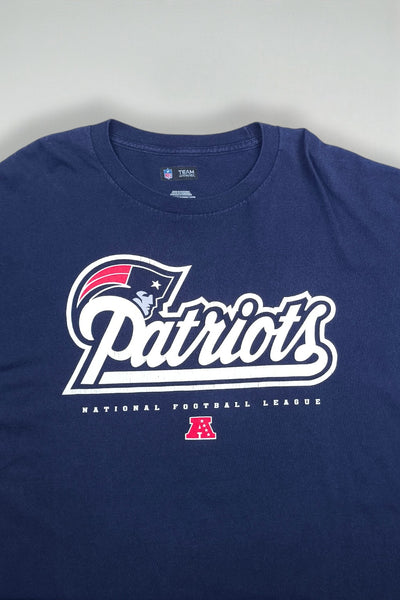 Vintage NFL New England Patriots Long Sleeve Shirt Navy XL