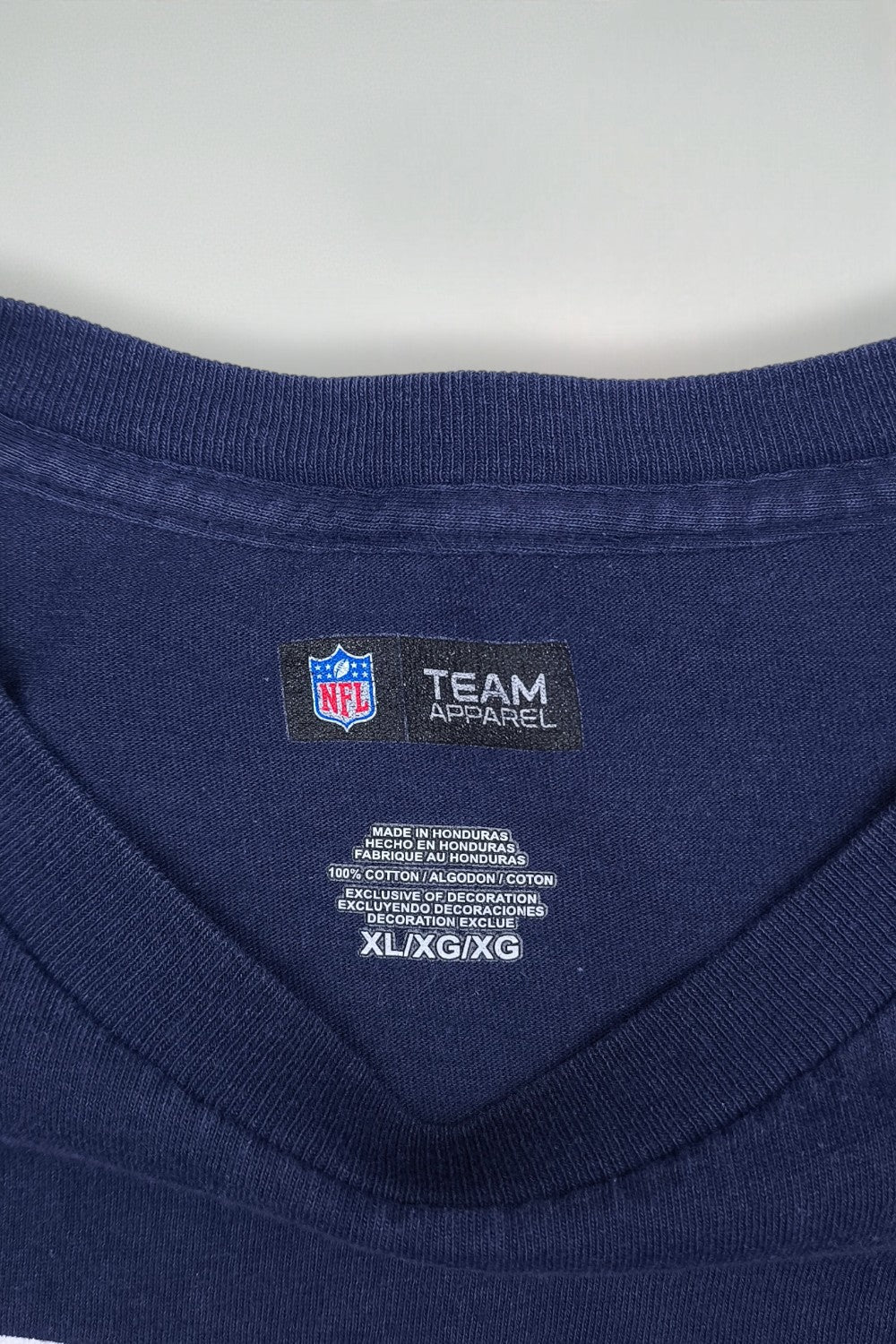 Vintage NFL New England Patriots Long Sleeve Shirt Navy XL