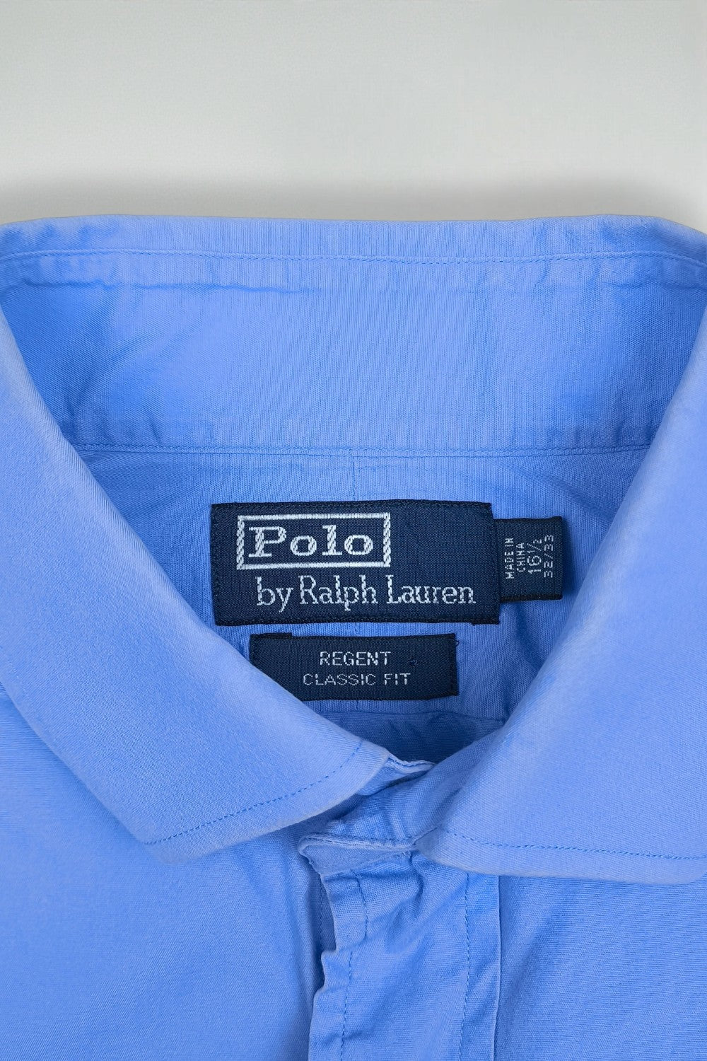 Vintage Polo Ralph Lauren Oxford Shirt Blue Classic Fit | 90s Mens