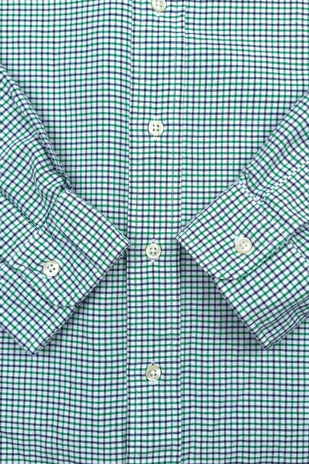 Vintage Polo Ralph Lauren Check Shirt Green Blue XXL Cotton Button Down