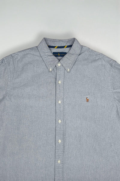 Vintage Polo Ralph Lauren Oxford Shirt Grey XXL | Classic Button Down