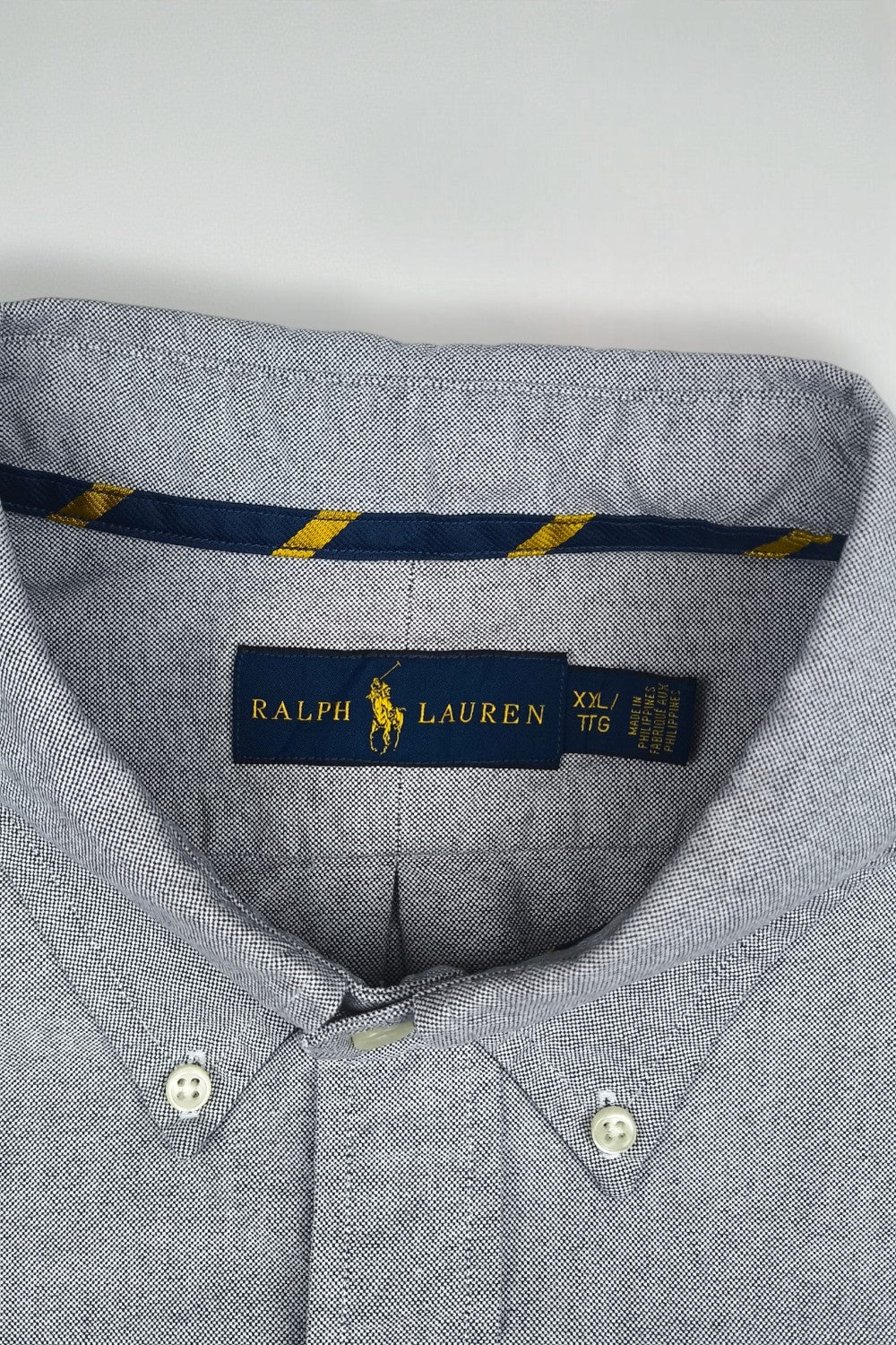 Vintage Polo Ralph Lauren Oxford Shirt Grey XXL | Classic Button Down