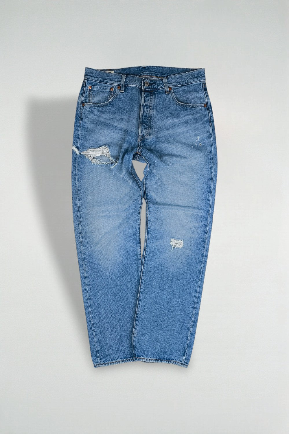 Vintage Levi’s 501 XX 1993 Distressed Jeans W34 Light Wash