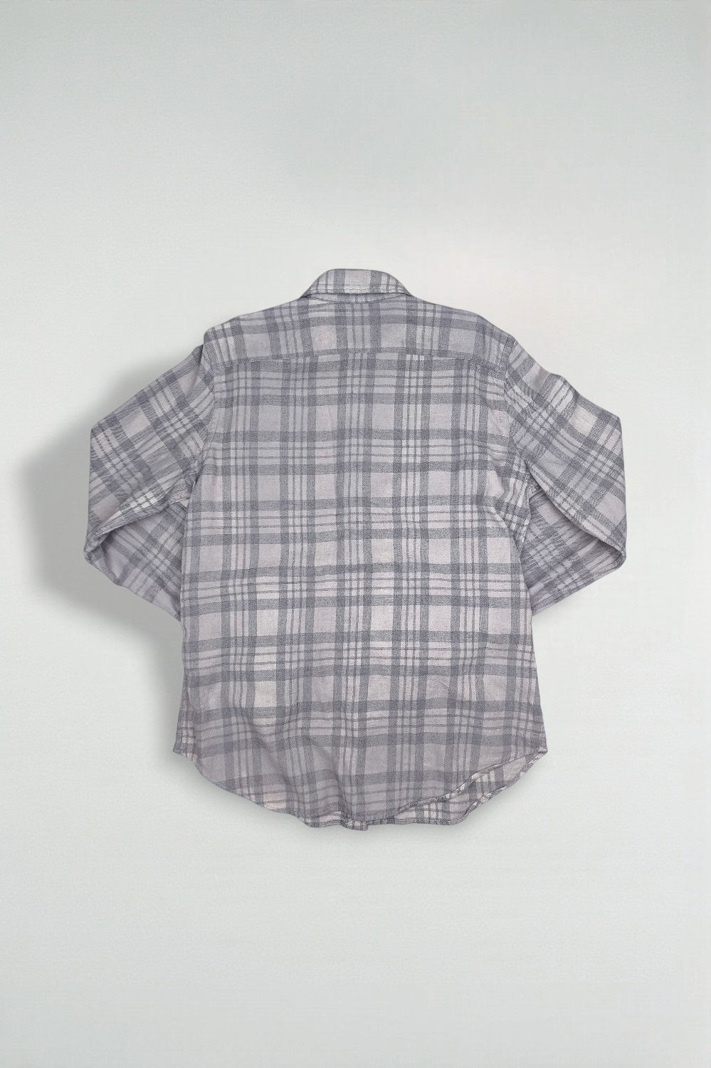 Vintage Polo Ralph Lauren Plaid Shirt Grey Cotton Classic Fit