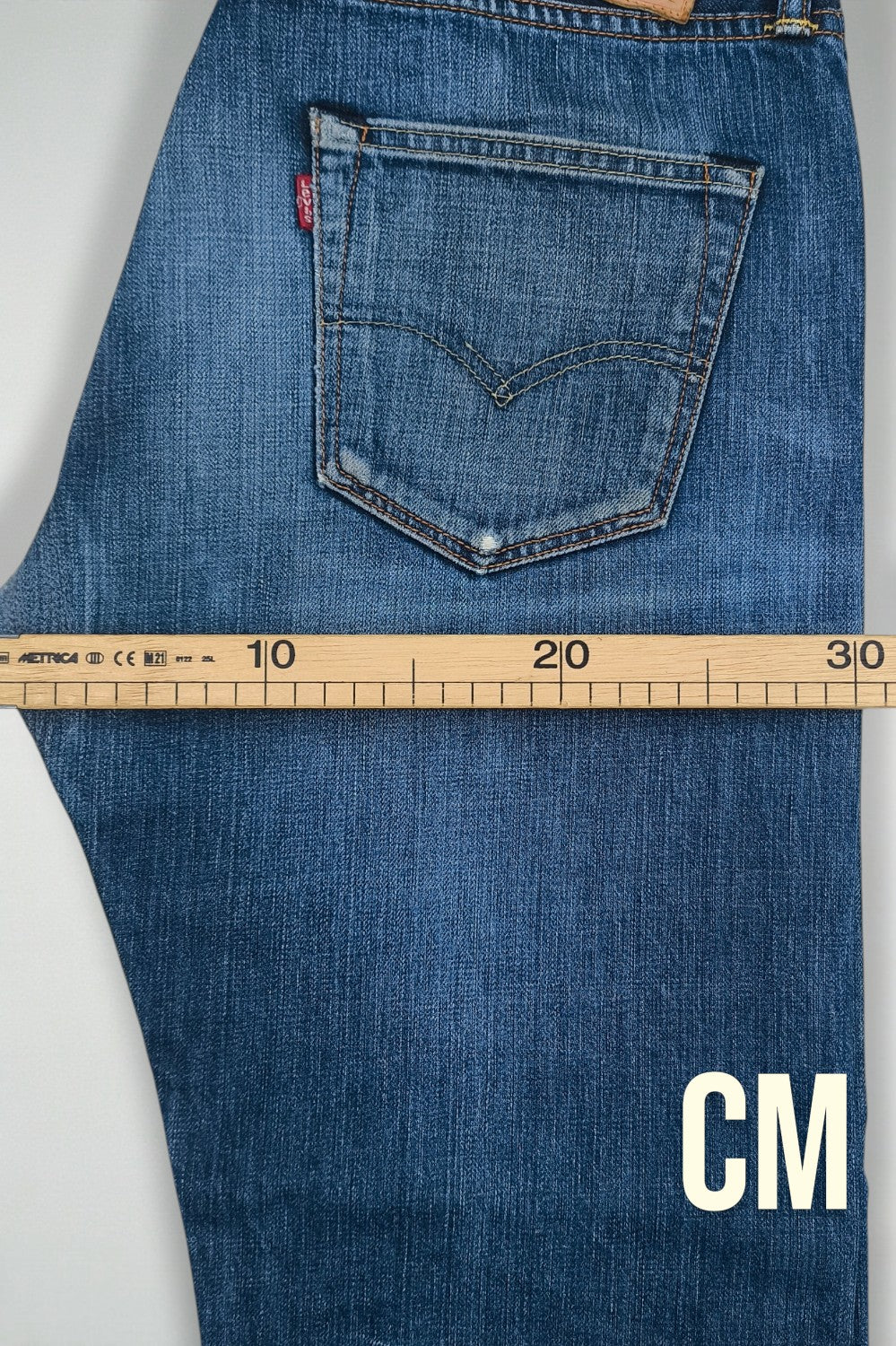 Vintage Levi’s 501 XX Jeans Blue Rare Leather Patch W33 L32