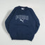 Vintage Puma Logo Sweatshirt Navy Blue | 90s Sportswear