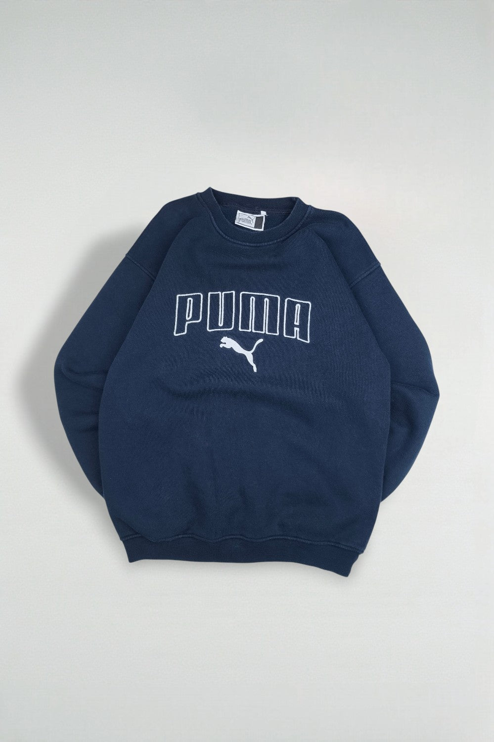 Vintage Puma Logo Sweatshirt Navy Blue | 90s Sportswear