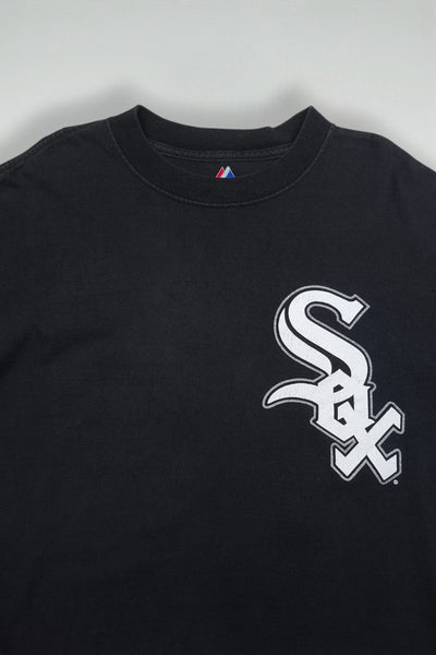 Vintage Majestic Chicago White Sox T-Shirt Black MLB