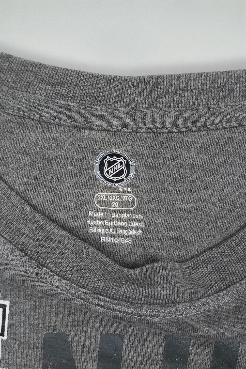 Vintage NHL Stadium Series Blackhawks Wild Long Sleeve T-Shirt Grey