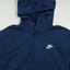 Vintage Nike Small Swoosh Hoodie Navy Blue | Y2K Sportswear