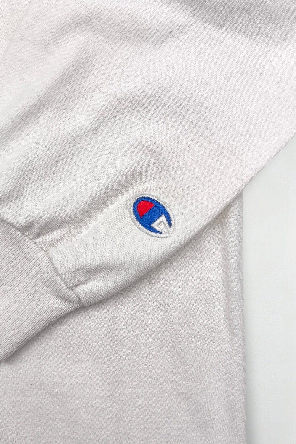 Vintage Champion Villanova Long Sleeve T-Shirt White M