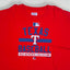 Vintage Majestic Texas Rangers MLB Long Sleeve T-Shirt Red XXL