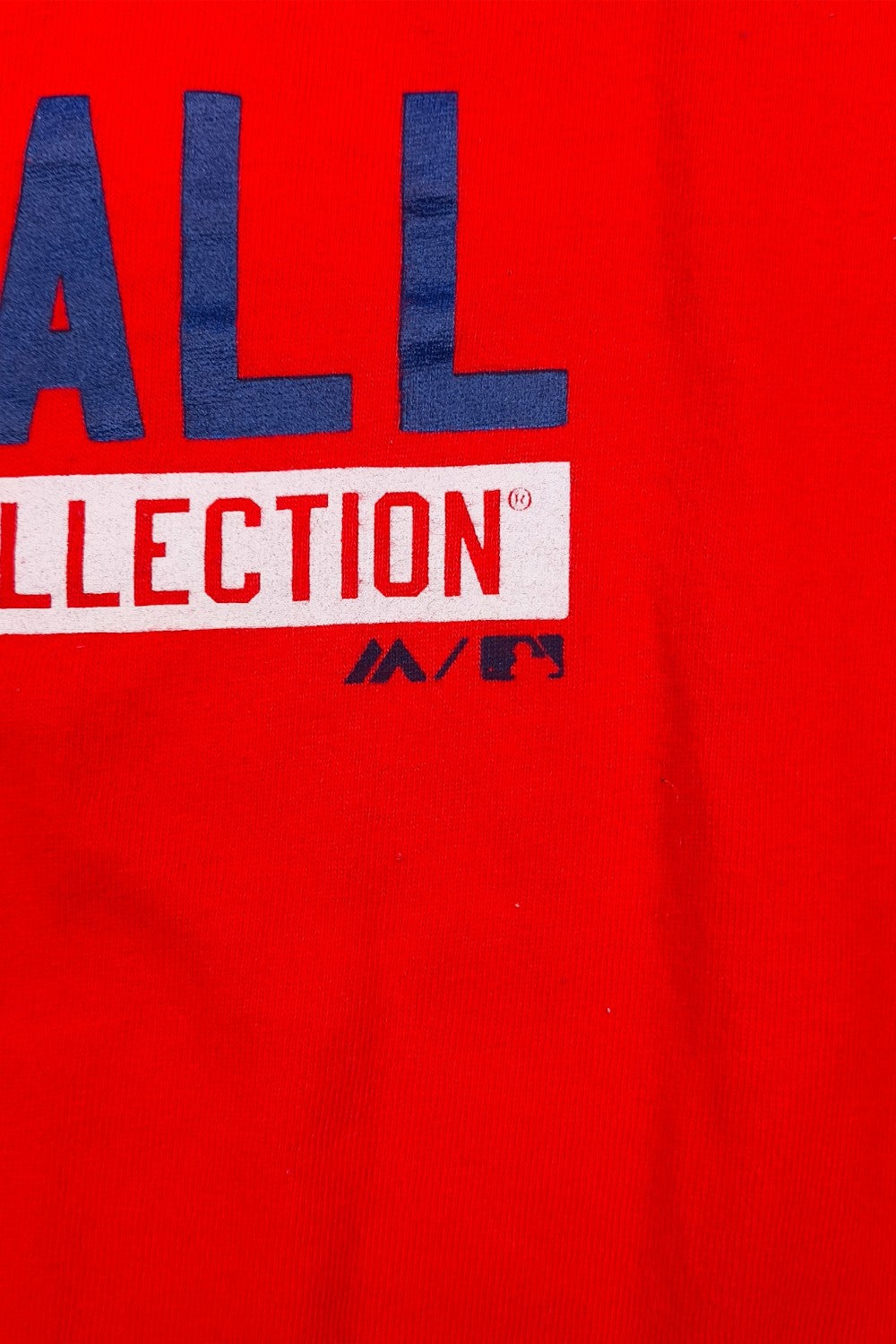 Vintage Majestic Texas Rangers MLB Long Sleeve T-Shirt Red XXL