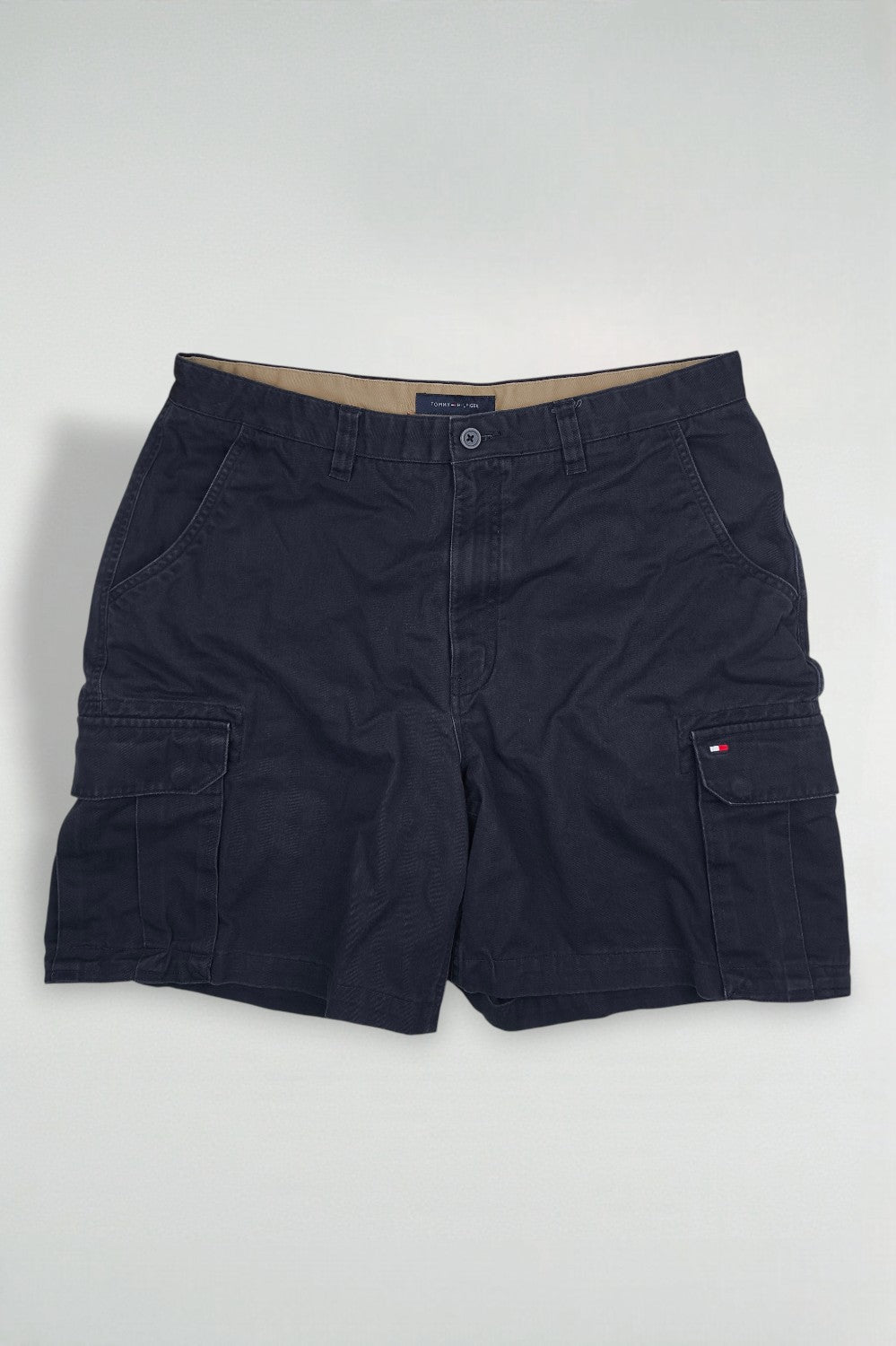 Vintage Tommy Hilfiger Cargo Shorts Navy Blue W36 Cotton