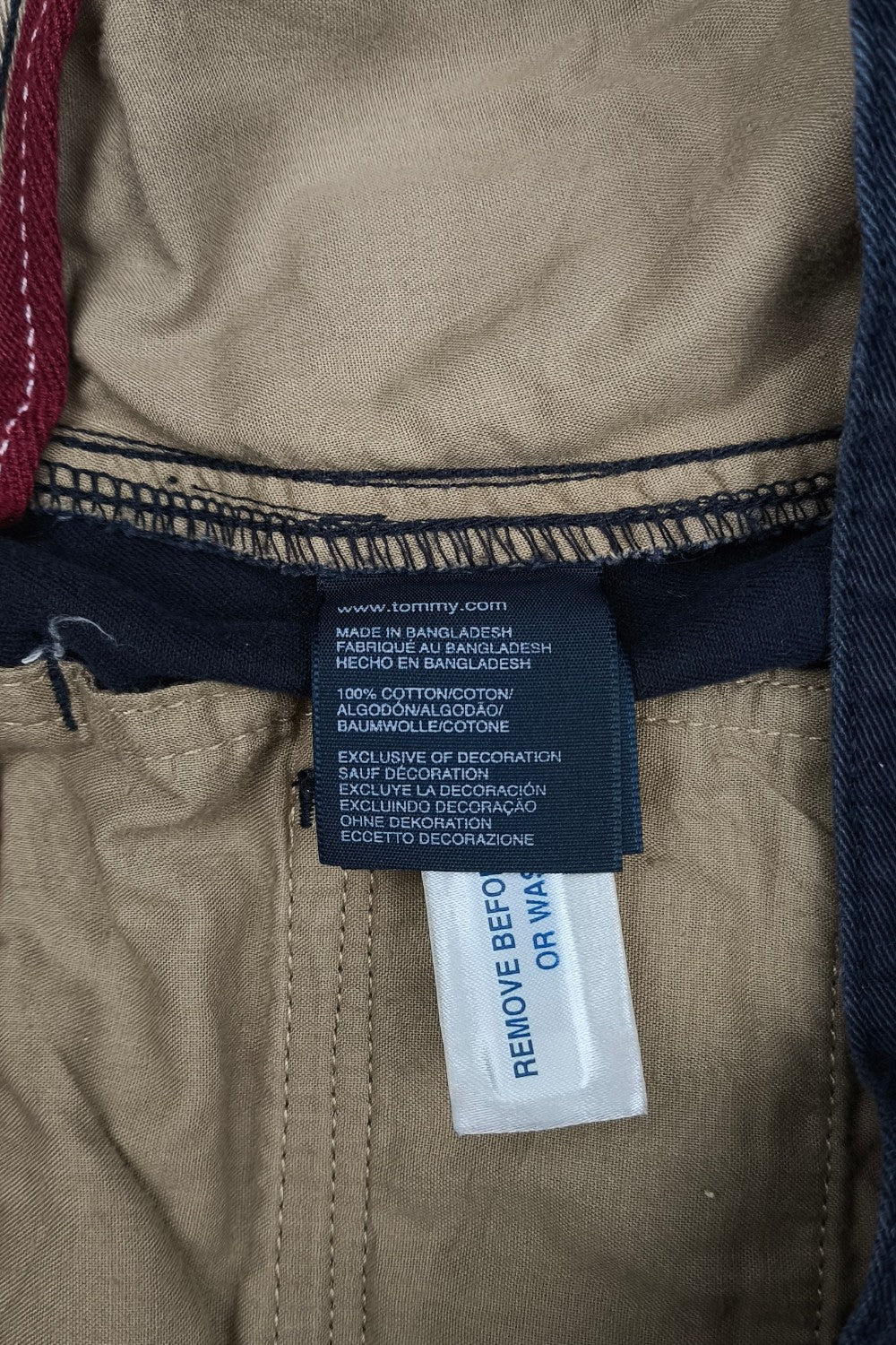 Vintage Tommy Hilfiger Cargo Shorts Navy Blue W36 Cotton