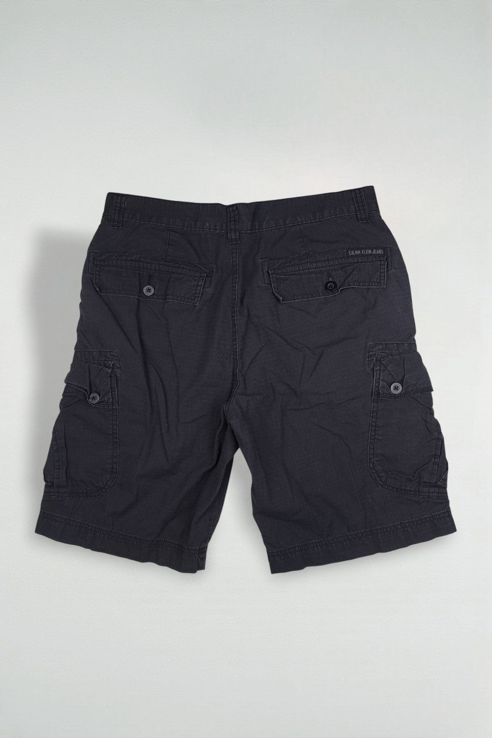 Vintage Calvin Klein Cargo Shorts Navy Blue | Ripstop W34