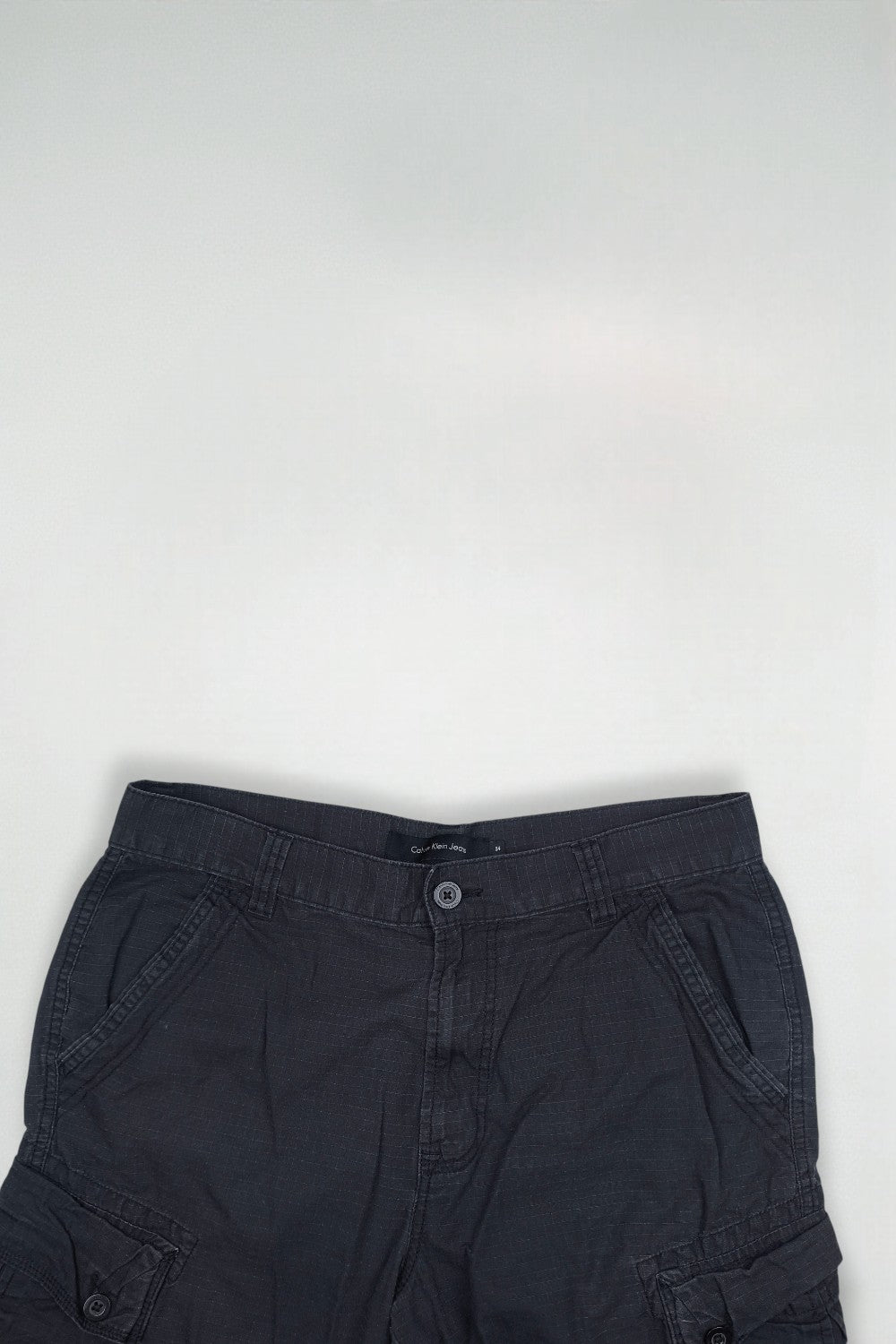 Vintage Calvin Klein Cargo Shorts Navy Blue | Ripstop W34