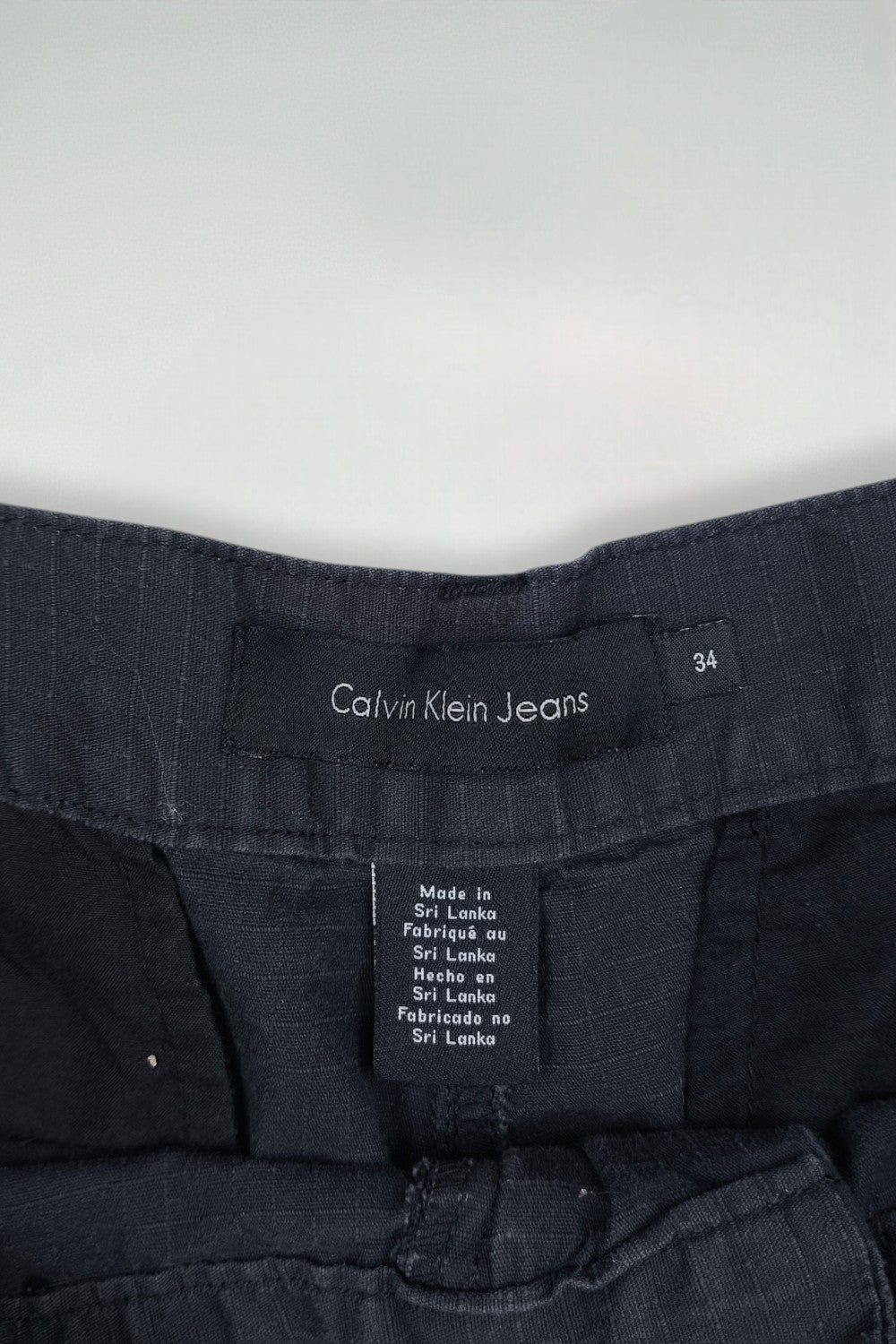 Vintage Calvin Klein Cargo Shorts Navy Blue | Ripstop W34
