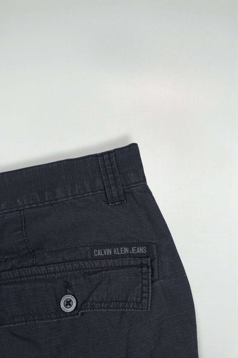 Vintage Calvin Klein Cargo Shorts Navy Blue | Ripstop W34