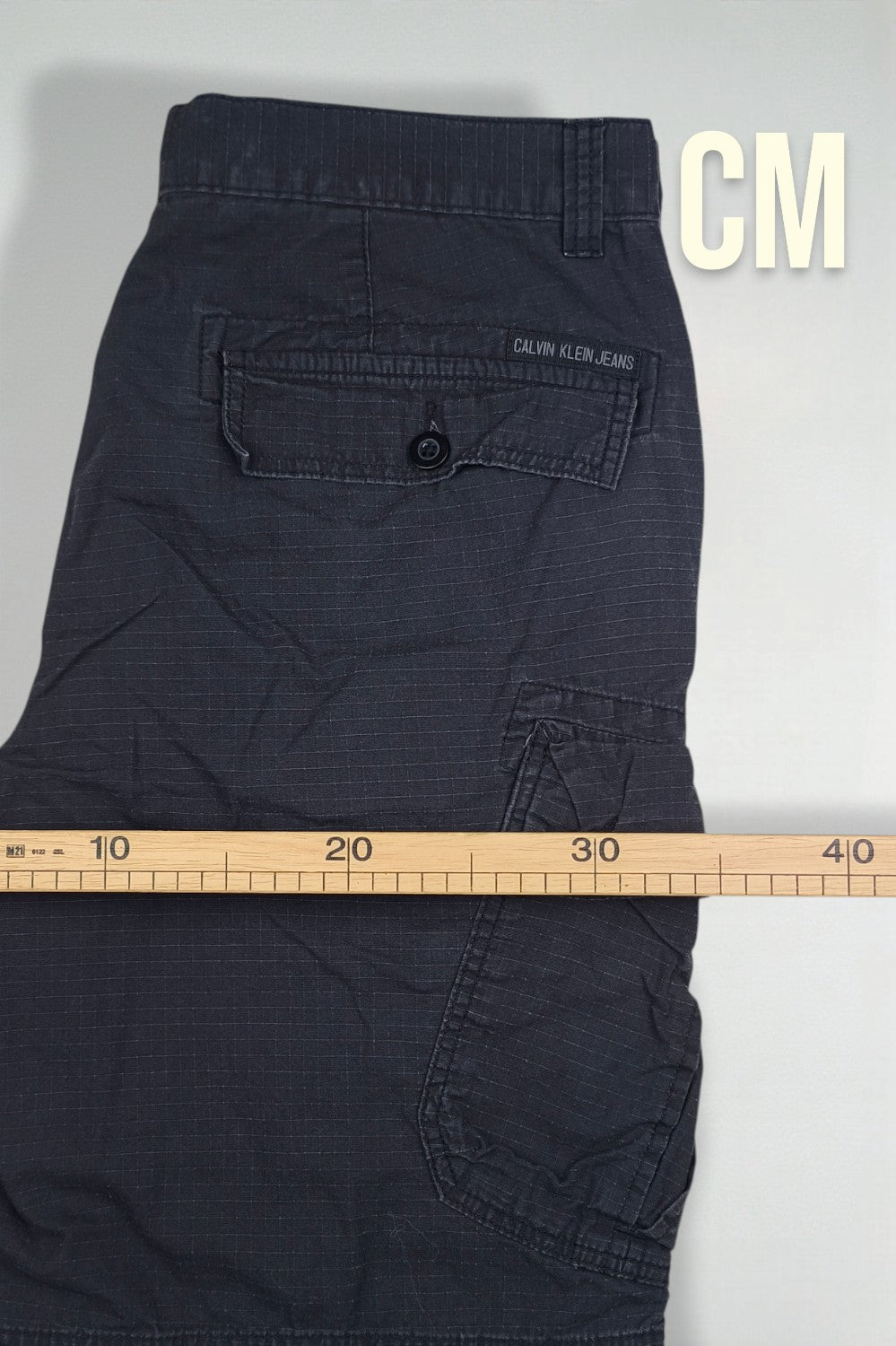 Vintage Calvin Klein Cargo Shorts Navy Blue | Ripstop W34