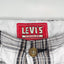 Vintage Levi’s Plaid Cargo Shorts White Brown W33 Y2K