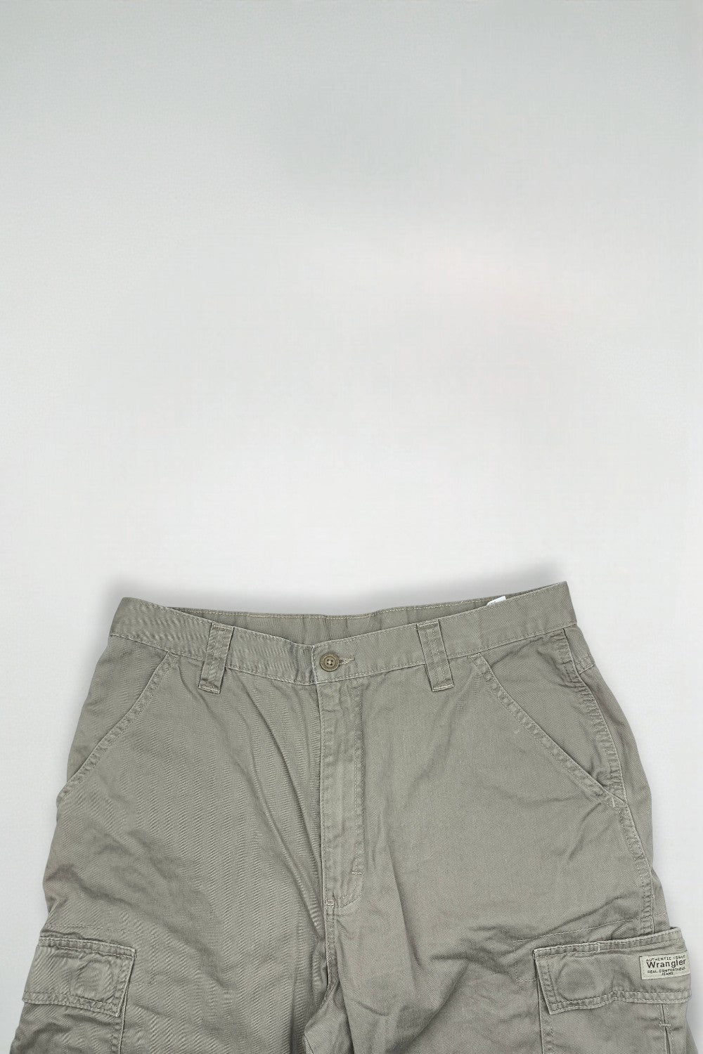 Vintage Wrangler Cargo Shorts Beige W34 Utility Cotton Shorts