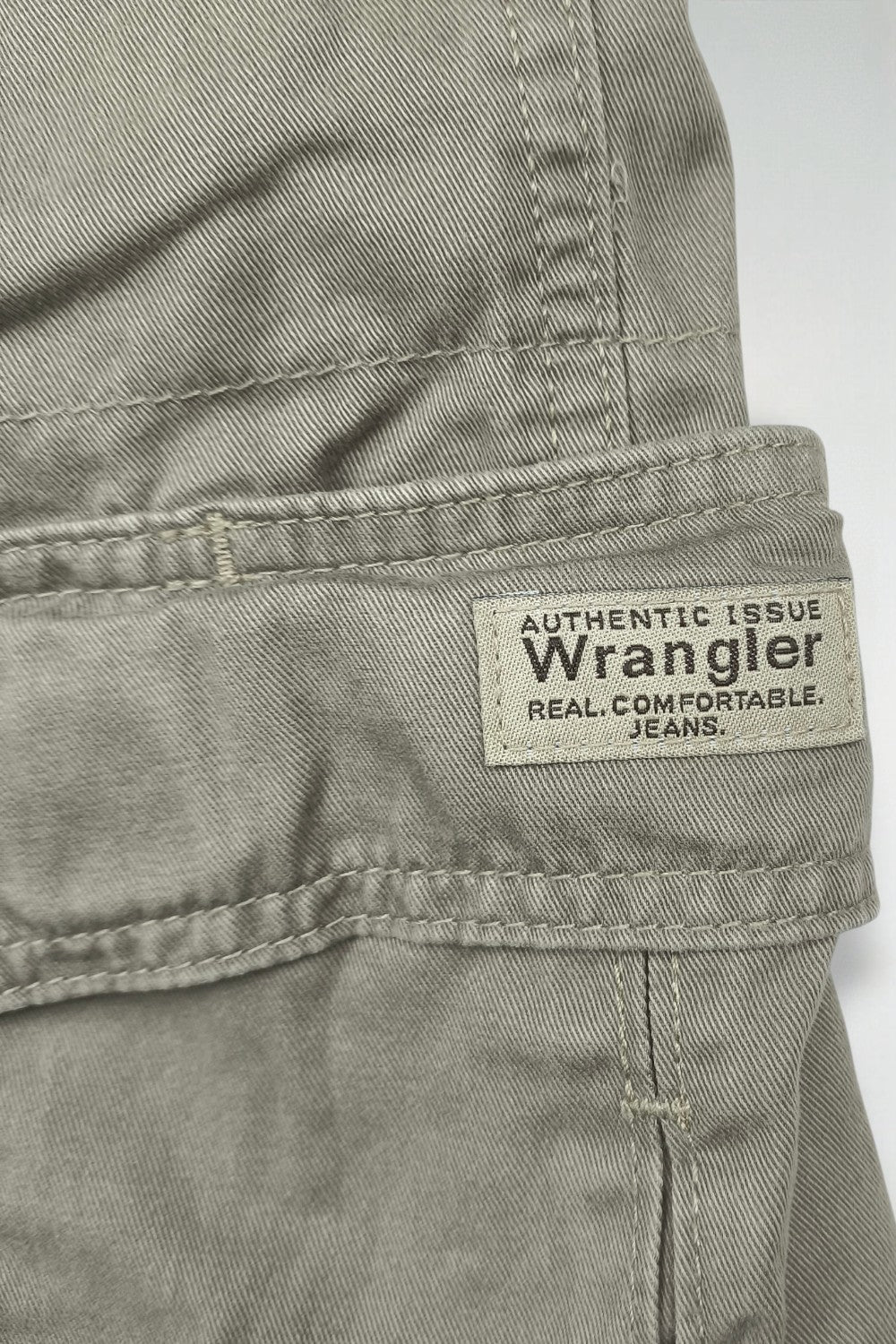 Vintage Wrangler Cargo Shorts Beige W34 Utility Cotton Shorts