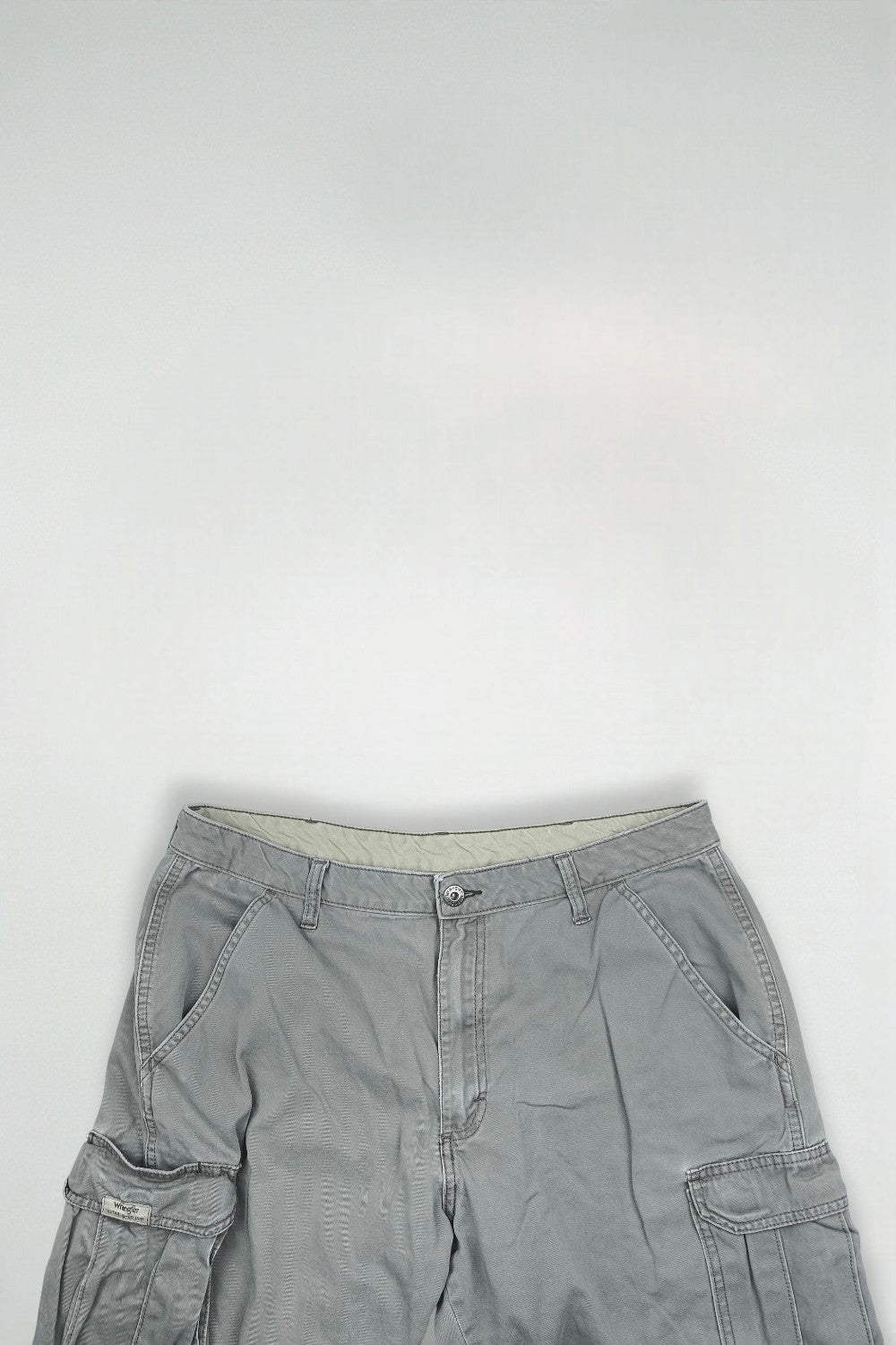 Vintage Wrangler Cargo Shorts Grey Utility W34