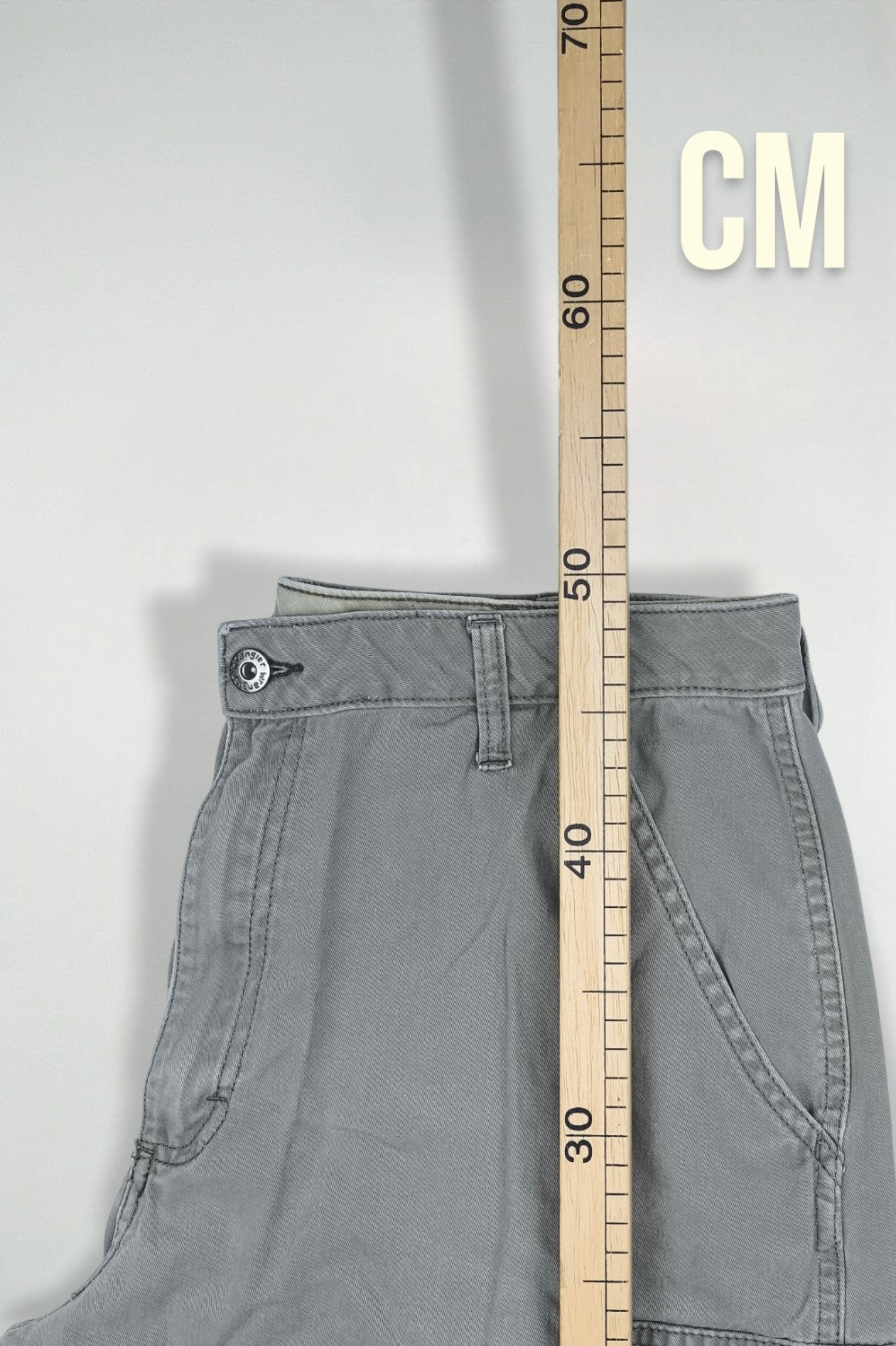 Vintage Wrangler Cargo Shorts Grey Utility W34