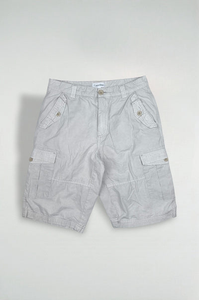 Vintage Calvin Klein Cargo Shorts Beige Utility W31 Y2K