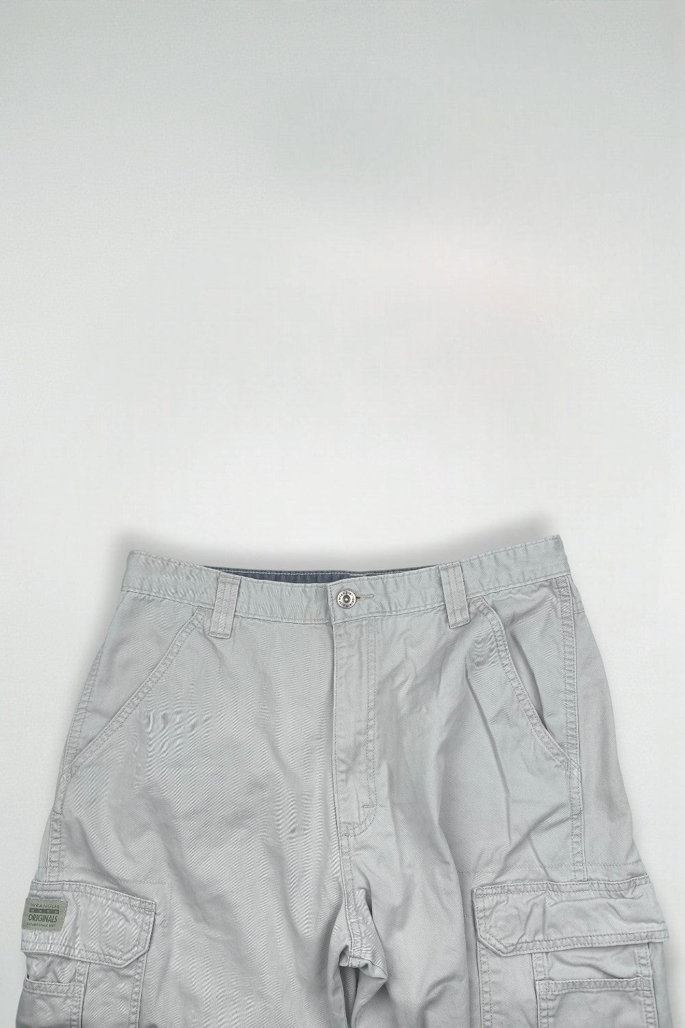 Vintage Wrangler Cargo Shorts Light Grey W34 | Utility Style