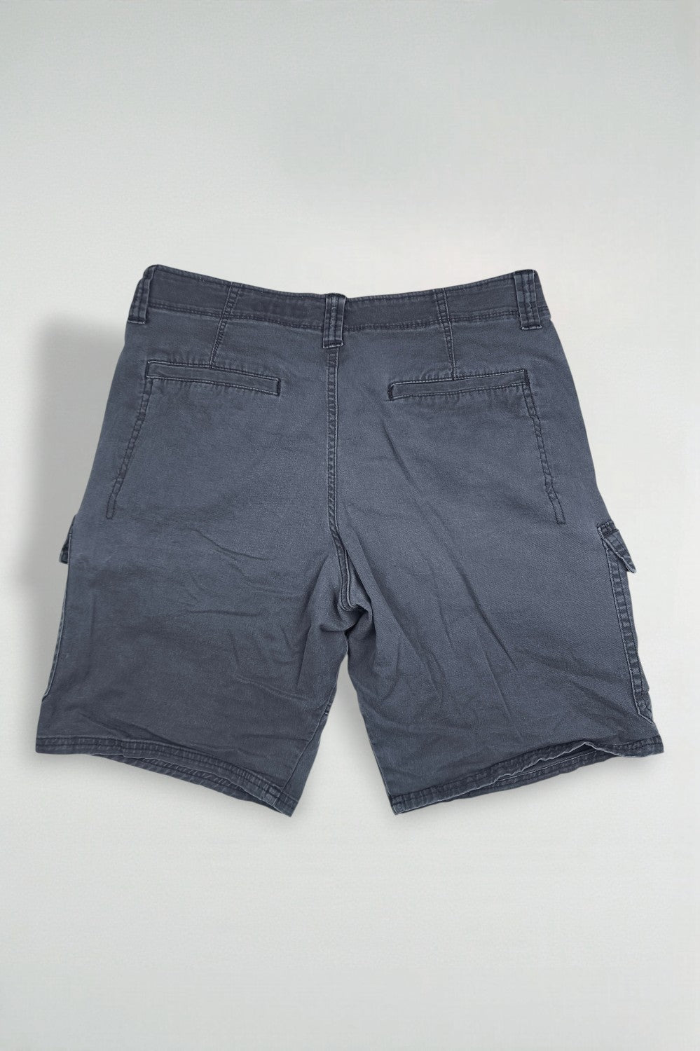 Vintage Wrangler Relaxed Fit Cargo Shorts Grey W32 Utility