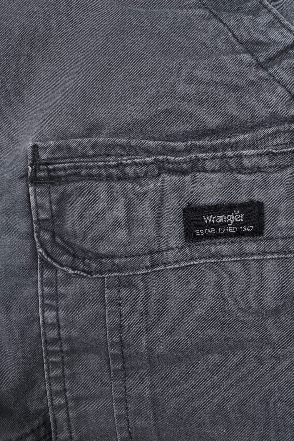 Vintage Wrangler Relaxed Fit Cargo Shorts Grey W32 Utility