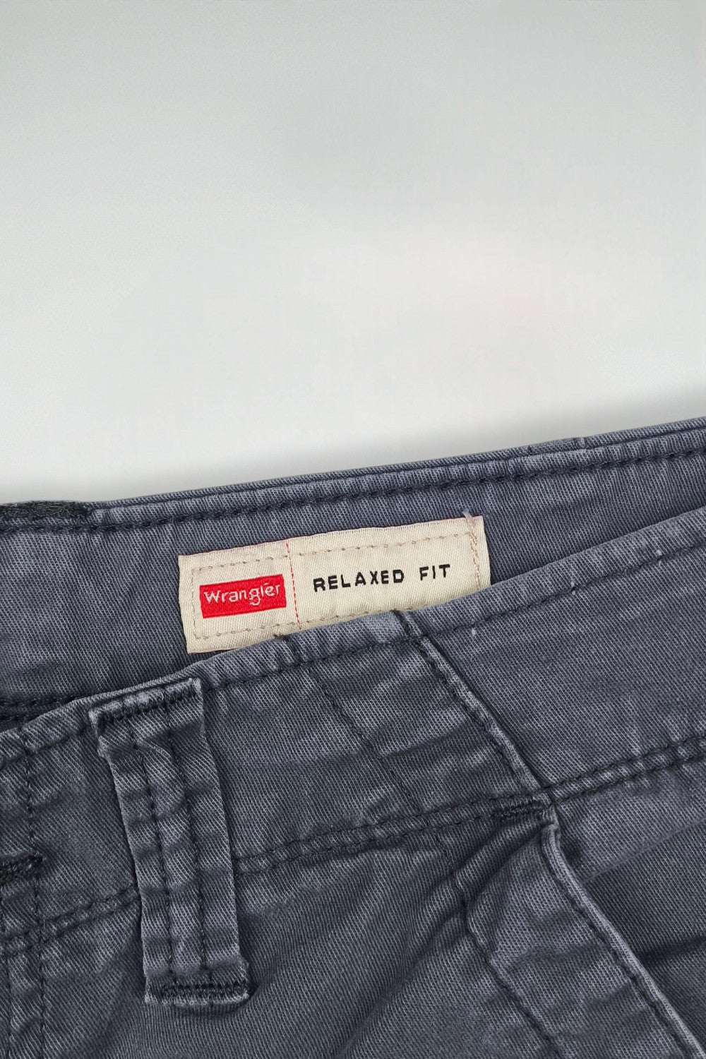Vintage Wrangler Relaxed Fit Cargo Shorts Grey W32 Utility